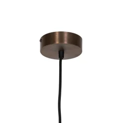 QAZQA Pendelleuchten|Esszimmerlampen*Smarte Pendelleuchte Dunkelbronze inkl. Wifi GU10 50mm - Tubo