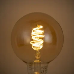 QAZQA Pendelleuchten|Wohnzimmerlampen*Smarte Pendelleuchte Dunkelbronze mit doppeltem Schirm inkl. Wifi G95 - Pua