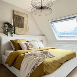 QAZQA Pendelleuchten|Wohnzimmerlampen*Smarte Pendelleuchte Dunkelbronze mit doppeltem Schirm inkl. Wifi G95 - Pua