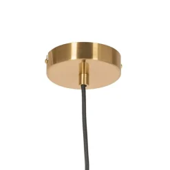 QAZQA Pendelleuchten|Wohnzimmerlampen*Smarte Pendelleuchte Gold mit Opalglas inkl. Wifi P45 - Flore
