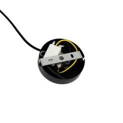 QAZQA Schlafzimmerlampen|Küchenlampen*Smarte Pendelleuchte Schwarz mit Rauchglas inkl. Wifi ST64 - Laura