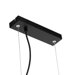 QAZQA Pendelleuchten|Wohnzimmerlampen*Smarte Pendelleuchte schwarz mit Rauchglas 8-flammig inkl. 8 Wifi G9 - Uvas