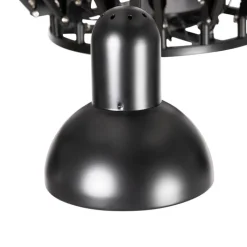 QAZQA Pendelleuchten|Esszimmerlampen*Smarte Pendelleuchte Schwarz 16-flammig Verstellbar Inkl. 16 Wifi A60 - Hobby Spinne