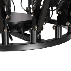 QAZQA Pendelleuchten|Esszimmerlampen*Smarte Pendelleuchte Schwarz 16-flammig Verstellbar Inkl. 16 Wifi A60 - Hobby Spinne