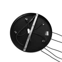 QAZQA Pendelleuchten|Wohnzimmerlampen*Smarte Pendelleuchte Schwarz mit Rauchglas inkl. 5 Wifi A60 - Stavelot