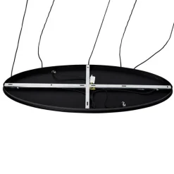 QAZQA Pendelleuchten|Wohnzimmerlampen*Smarte Pendelleuchte Schwarz mit Gold und Rauchglas Oval 5-Licht inkl. 5 Wifi G95 - Zuzanna