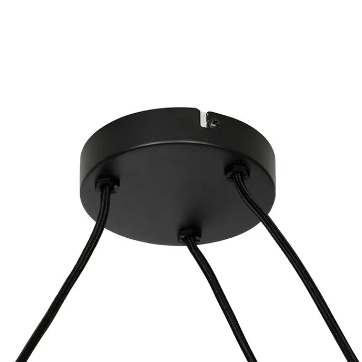 Kinder QAZQA Kinderzimmerlampen|Pendelleuchten*Smarte Pendelleuchte weiß 50cm 3-flammig inkl. 3 Wifi G95 - Plu