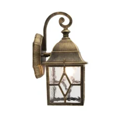 QAZQA Smarte Außenbeleuchtung|Außenwandleuchten*Smarte romantische Außenwandleuchte Bronze inkl. Wifi A60 - London