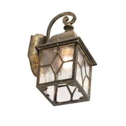 QAZQA Smarte Außenbeleuchtung|Außenwandleuchten*Smarte romantische Außenwandleuchte Bronze inkl. Wifi A60 - London