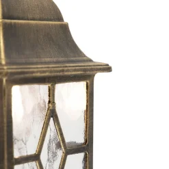 QAZQA Smarte Außenbeleuchtung|Außenwandleuchten*Smarte romantische Außenwandleuchte Bronze inkl. Wifi A60 - London