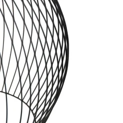 QAZQA Smarte Pendelleuchten|Pendelleuchten*Smarte runde Hängelampe schwarz 50 cm inkl. Wifi G95 - Dos