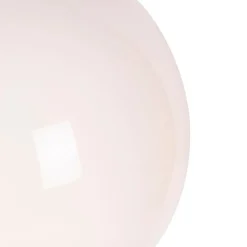 QAZQA Pendelleuchten|Wohnzimmerlampen*Smarte skandinavische Hängelampe Gold mit Opalglas 50cm inkl. WiFi A60 - Ball 50