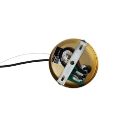 QAZQA Pendelleuchten|Wohnzimmerlampen*Smarte skandinavische Pendelleuchte Gold mit Opalglas 40cm inkl. WiFi A60 - Ball 40