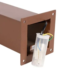 QAZQA Smarte Außenbeleuchtung|Stehlampen Außen*Smarte Steh-Außenleuchte rostbraun 30 cm inkl. WLAN P45 – Dänemark