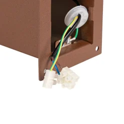 QAZQA Smarte Außenbeleuchtung|Stehlampen Außen*Smarte Steh-Außenleuchte rostbraun 30 cm inkl. WLAN P45 – Dänemark