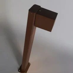 QAZQA Gartenbeleuchtung|Smarte Außenbeleuchtung*Smarte stehende Außenlampe rostbraun 65 cm IP44 inkl. Wifi GU10 - Baleno