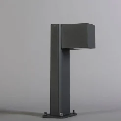 QAZQA Gartenbeleuchtung|Smarte Außenbeleuchtung*Smarte stehende Außenleuchte Anthrazit 30 cm IP44 inkl. Wifi GU10 - Baleno