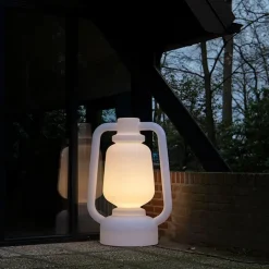 QAZQA Gartenbeleuchtung|Smarte Außenbeleuchtung*Smarte Stehlampe weiß 110 cm inkl. Wifi G95 - Storm Extra Large