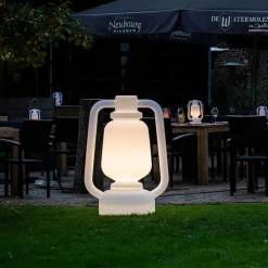 QAZQA Gartenbeleuchtung|Smarte Außenbeleuchtung*Smarte Stehlampe weiß 110 cm inkl. Wifi G95 - Storm Extra Large