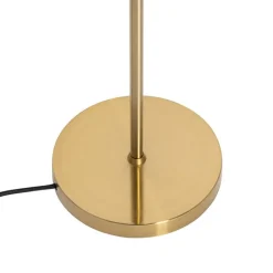 QAZQA Stehlampen|Wohnzimmerlampen*Smarte Stehleuchte Gold mit rosa Glas 3-Lichter inkl. 3 Wifi P45 - Vidro