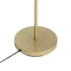 QAZQA Smarte Stehlampen|Stehlampen*Smarte Stehleuchte Gold mit Milchglas inkl. 2 WiFi P45 - Pallon