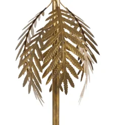 QAZQA Smarte Stehlampen|Stehlampen*Smarte Stehleuchte Gold mit grünem Schirm inkl. WLAN A60 - Botanica