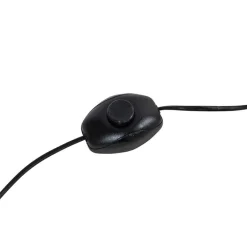 QAZQA Smarte Stehlampen|Stehlampen*Smarte Stehleuchte Gold mit grünem Schirm inkl. WLAN A60 - Botanica