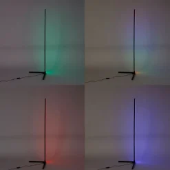 Calex Schlafzimmerlampen|Küchenlampen*Smarte Stehleuchte inkl. LED RGB und dimmbar in Kelvin - Saar