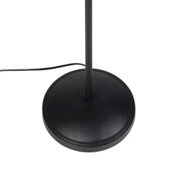 QAZQA Stehlampen|Wohnzimmerlampen*Smarte Stehleuchte Schwarz mit Gold 3-flammig inkl. 3 WiFi P45 - Tommy