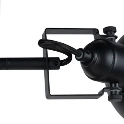 QAZQA Stehlampen|Wohnzimmerlampen*Smarte Stehleuchte Schwarz mit Gold 3-flammig inkl. 3 WiFi P45 - Tommy