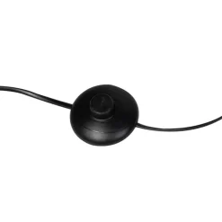 QAZQA Stehlampen|Wohnzimmerlampen*Smarte Stehleuchte Schwarz mit Gold 3-flammig inkl. 3 WiFi P45 - Tommy