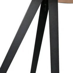 QAZQA Smarte Stehlampen|Stehlampen*Smarte Stehleuchte schwarz mit schwarzem Schirm inkl. WLAN A60 - Ilse