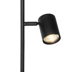 QAZQA Stehlampen|Wohnzimmerlampen*Smarte Stehleuchte Schwarz 3-flammig inkl. 3 Wifi GU10 50mm - Jeana