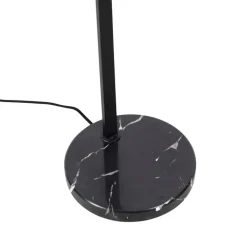 QAZQA Smarte Stehlampen|Stehlampen*Smarte Stehleuchte schwarz mit Rauchglas inkl. WiFi ST64 - Qara Down