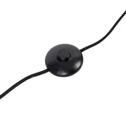 QAZQA Smarte Stehlampen|Stehlampen*Smarte Stehleuchte schwarz mit Rauchglas inkl. WiFi ST64 - Qara Down