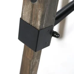 QAZQA Smarte Stehlampen|Stehlampen*Smarte Stehleuchte Stativholz mit Studiostrahler inkl. WiFi B35 - Braha