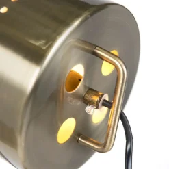 QAZQA Smarte Stehlampen|Stehlampen*Smarte Stehleuchte Stativholz mit Studiostrahler inkl. WiFi B35 - Braha