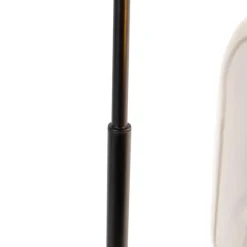 QAZQA Tischlampen|Wohnzimmerlampen*Smarte Tischlampe schwarz mit Gold und Rauchglas inkl. WiFi A60 - Zuzanna