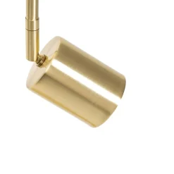 QAZQA Tischlampen|Wohnzimmerlampen*Smarte Tischleuchte Messing verstellbar inkl. Wifi GU10 - Jav