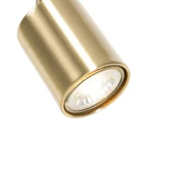 QAZQA Tischlampen|Wohnzimmerlampen*Smarte Tischleuchte Messing verstellbar inkl. Wifi GU10 - Jav