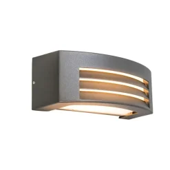 QAZQA Smarte Außenbeleuchtung|Außenwandleuchten*Smarte Wandleuchte Anthrazit IP44 inkl. Wifi P45 - Hurricane 1