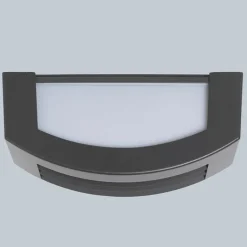 QAZQA Smarte Außenbeleuchtung|Außenwandleuchten*Smarte Wandleuchte Anthrazit IP44 inkl. Wifi P45 - Hurricane 1