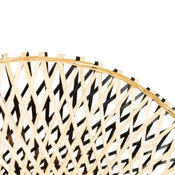 QAZQA Smarte Wandleuchten|Wandleuchten*Smarte Wandleuchte Bambus 50 cm mit Stecker inkl. WLAN A60 - Rina