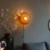 QAZQA Smarte Wandleuchten|Wandleuchten*Smarte Wandleuchte Bambus 30 cm mit Stecker inkl. WiFi P45 - Rina