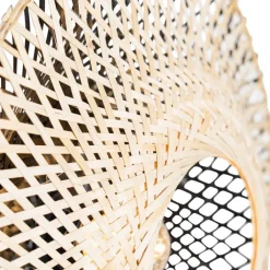 QAZQA Smarte Wandleuchten|Wandleuchten*Smarte Wandleuchte Bambus 30 cm mit Stecker inkl. WiFi P45 - Rina