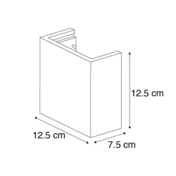 QAZQA Schlafzimmerlampen|Küchenlampen*Smarte Wandleuchte Beton mit Lichteffekt inkl. WiFi G9 - Meave