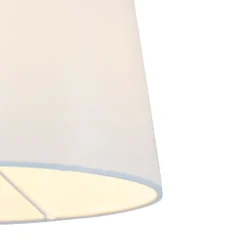 QAZQA Smarte Wandleuchten|Wandleuchten*Smarte Wandleuchte Bronze mit weißem Schirm inkl. WLAN A60 - Ladas Deluxe