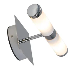 QAZQA Badezimmerlampen|Smarte Wandleuchten*Smarte Wandleuchte Chrom IP44 inkl. 2 WiFi G9 - Bad