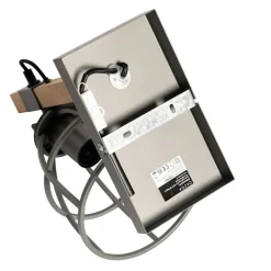 QAZQA Smarte Wandleuchten|Wandleuchten*Smarte Wandleuchte dunkelgrau mit Holz verstellbar inkl. WiFi A60 - Arthur