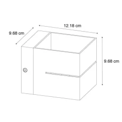 QAZQA Smarte Wandleuchten|Wandleuchten*Smarte Wandleuchte Dunkelbronze 9,7 cm inkl. Wifi G9 - Transfer Groove